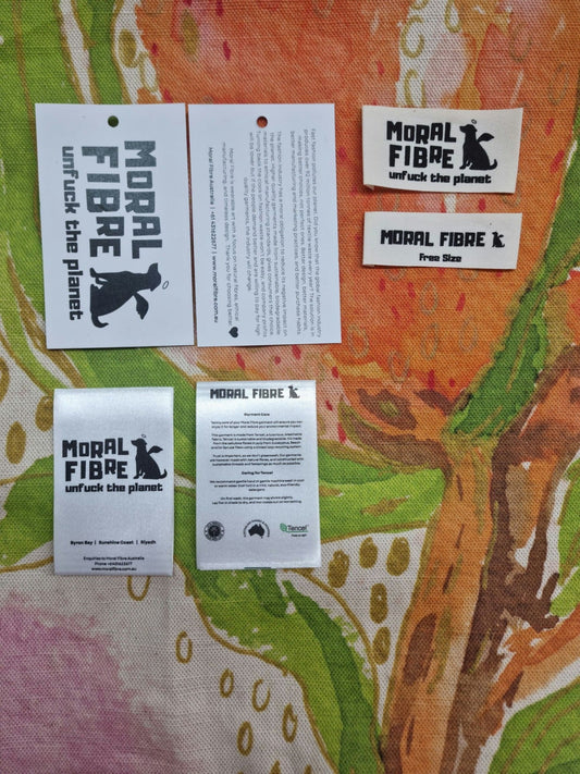 Woohoo! Moral Fibre Garment Labels have arrived!